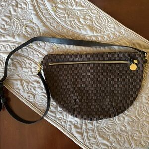 Clare V. Grande Fanny Pack in black and brown